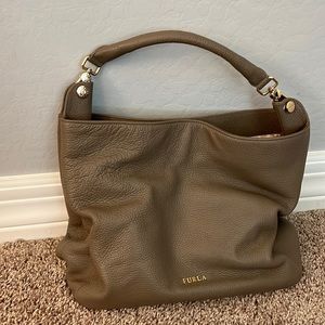 Furla leather tote bag